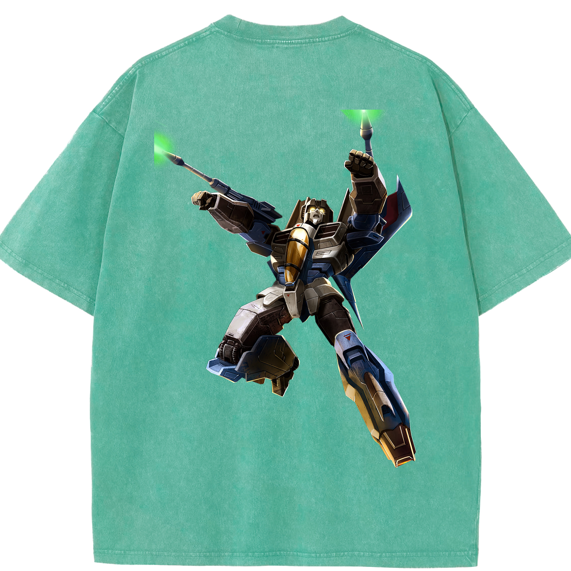 （画像用）  綿100% ヴィンテージ風 半袖Tシャツ（背面プリント）